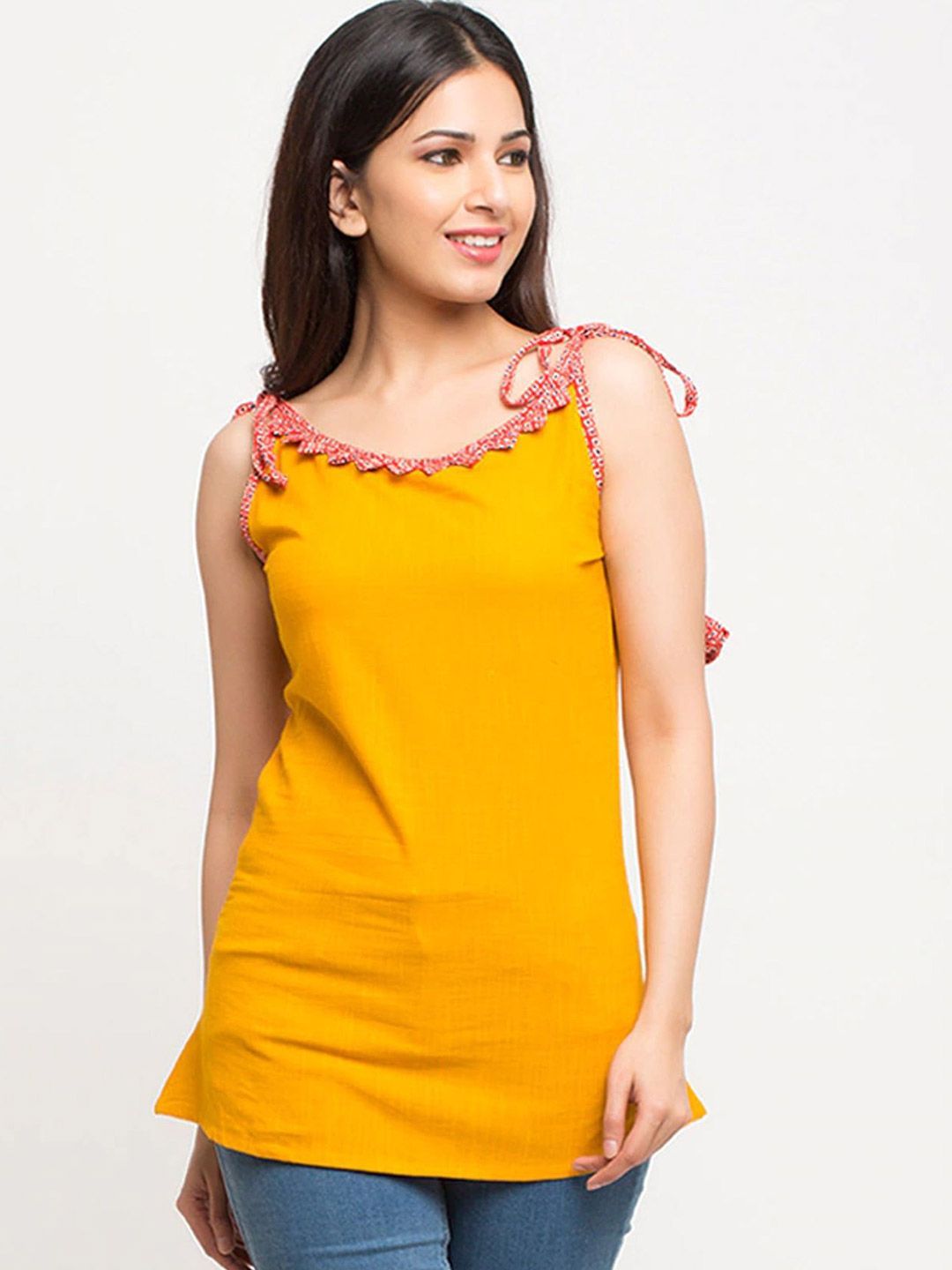 IKRASS Women Sleeveless Solid Top