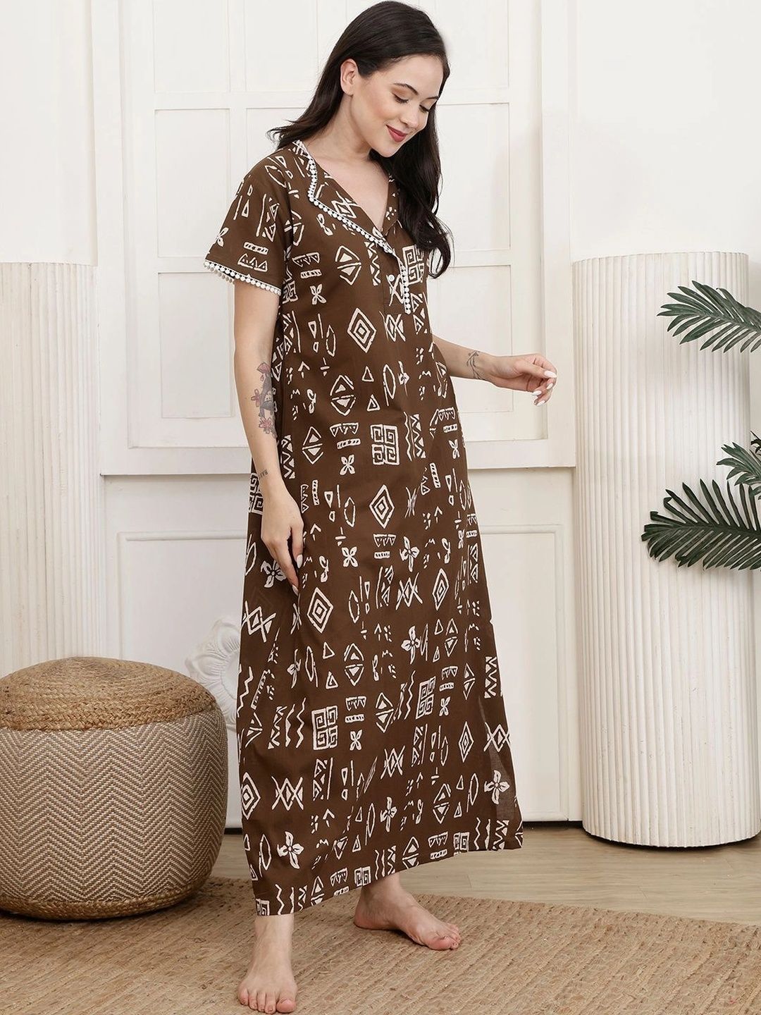 Printed Maxi Nightdress 3
