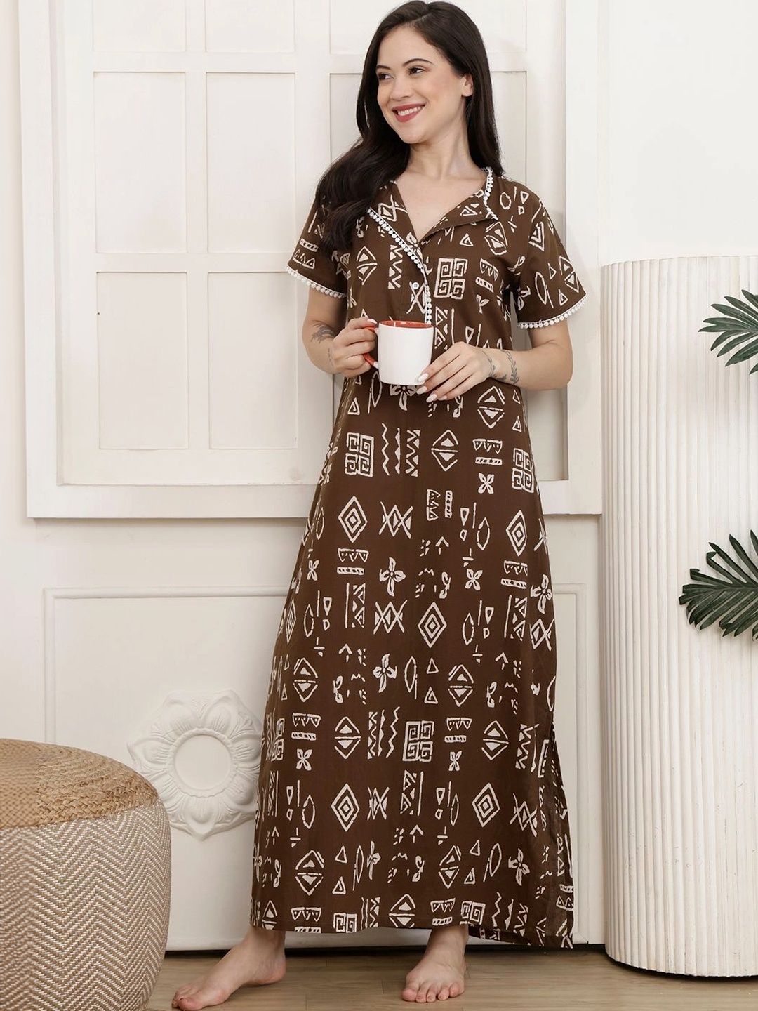 Printed Maxi Nightdress 5