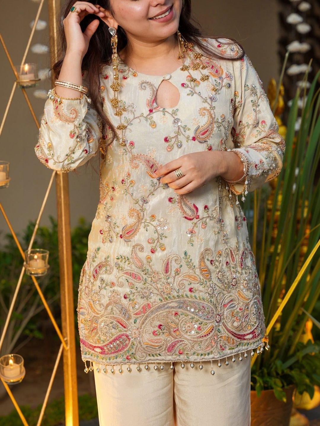 Embroidered Tunic with Trousers 5