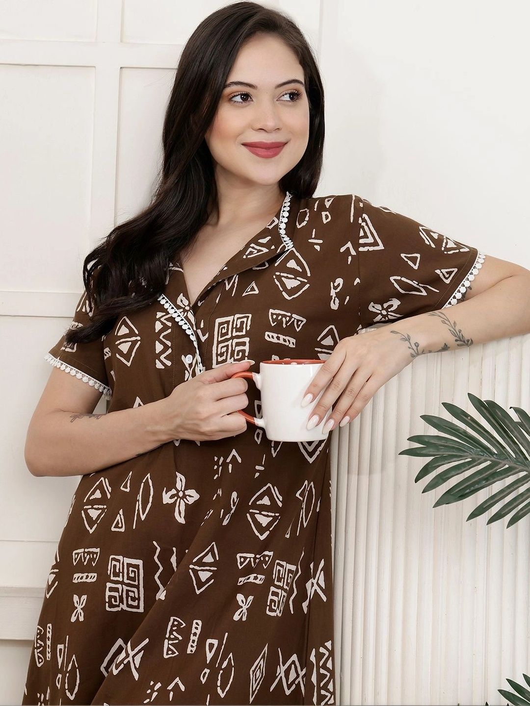 Printed Maxi Nightdress 2