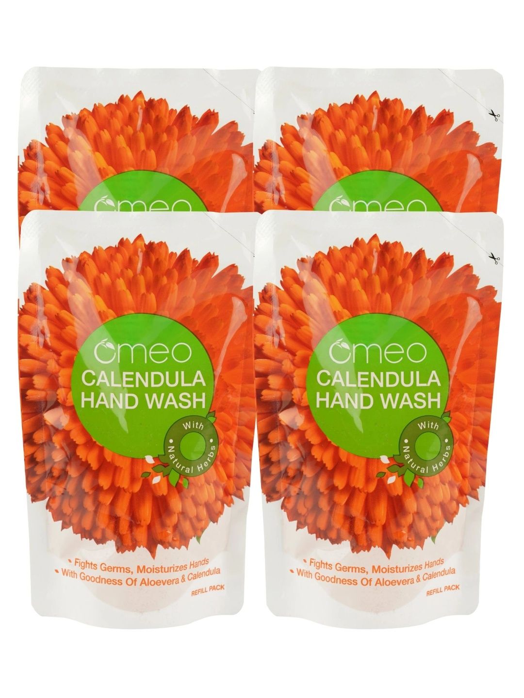 Buy Omeo Set Of 4 Calendula Liquid Hand Wash Refill Pack  180 Ml Each -  - Personal Care for Unisex