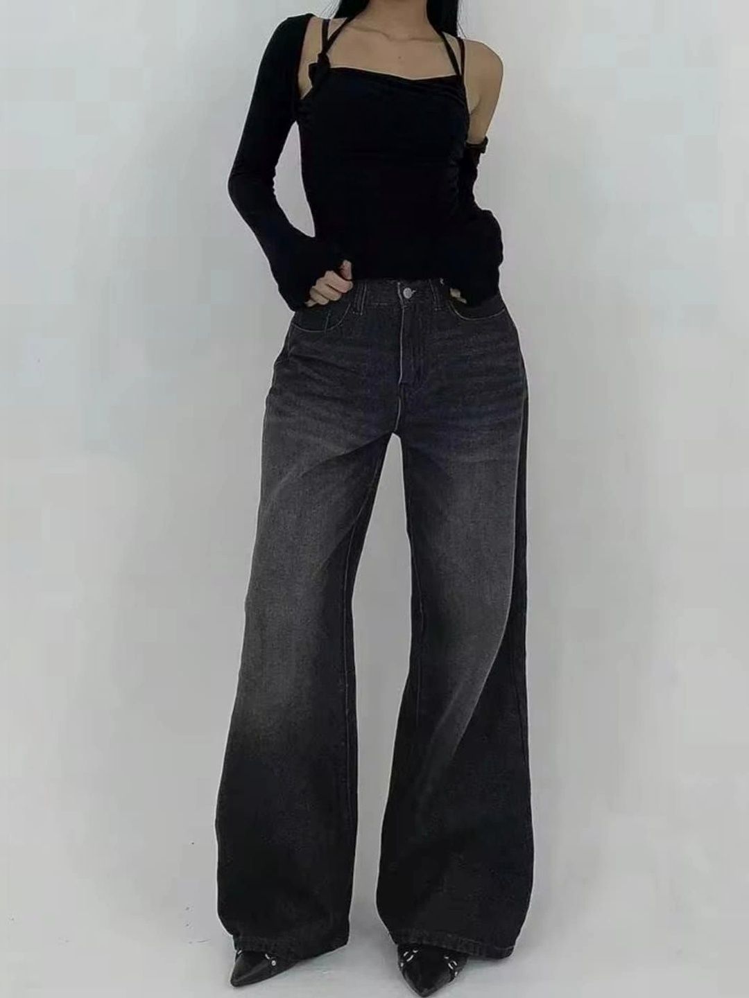 Mast & Harbour Women High-Rise Light Fade Ombre Jeans