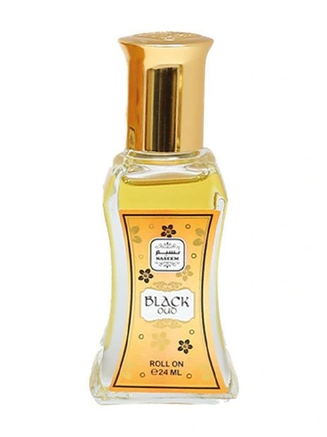NASEEM Black Oud Roll On Perfume, Rich Oud Long Lasting Fragrance - 24ml