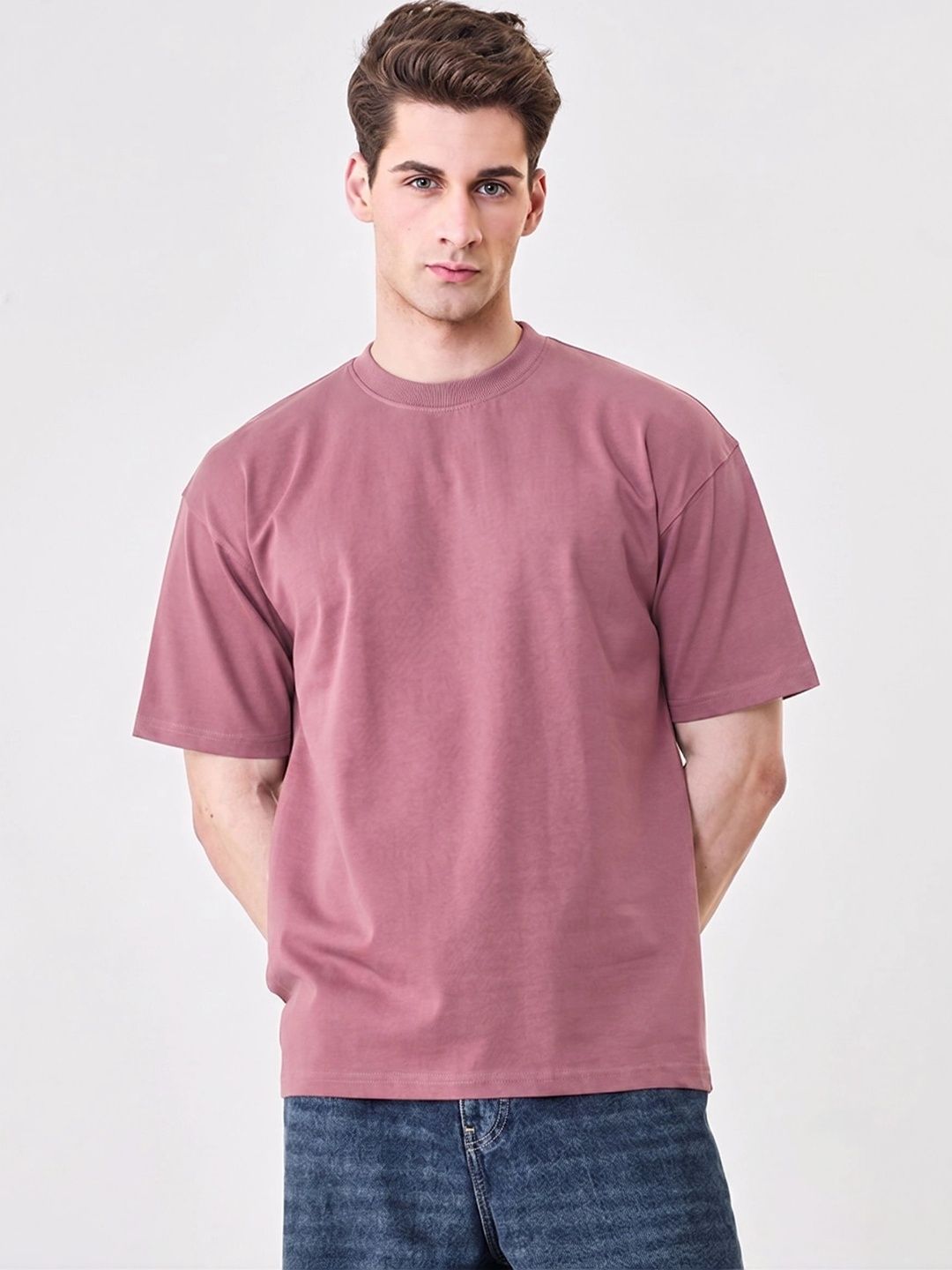 RHINO CULT Men Drop-Shoulder Sleeves T-shirt
