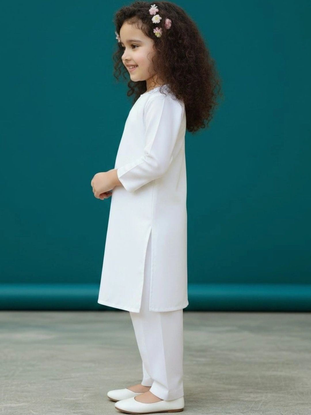 Girls Regular Pure Cotton Kurta with Patiala 5