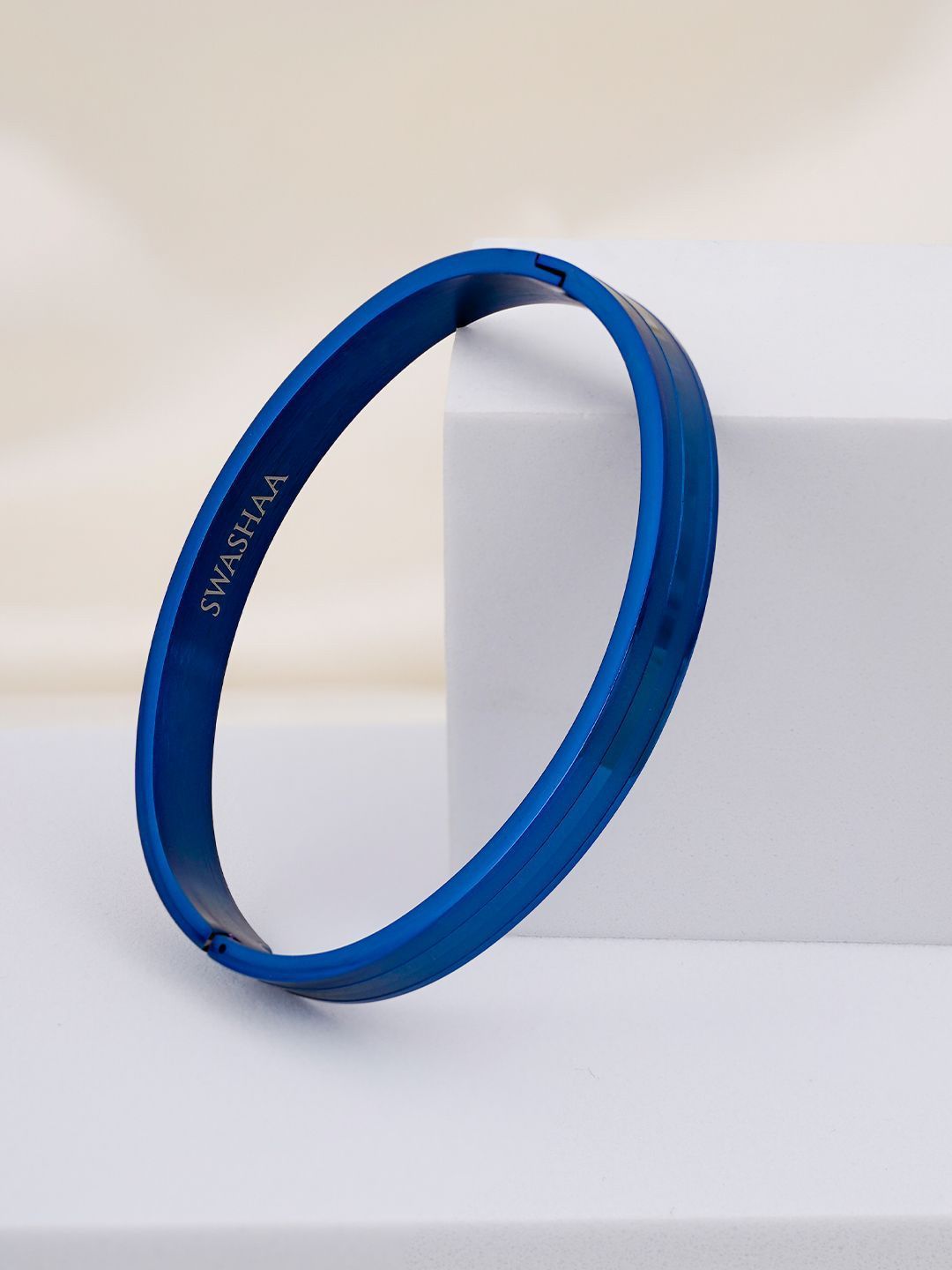 SWASHAA Men Milo Stainless Steel Kada Bracelet