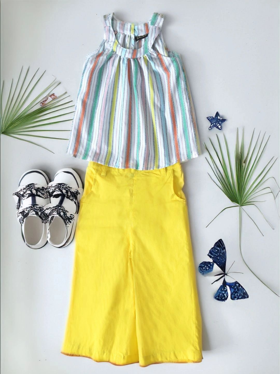 Girls Striped Top with Palazzos 2