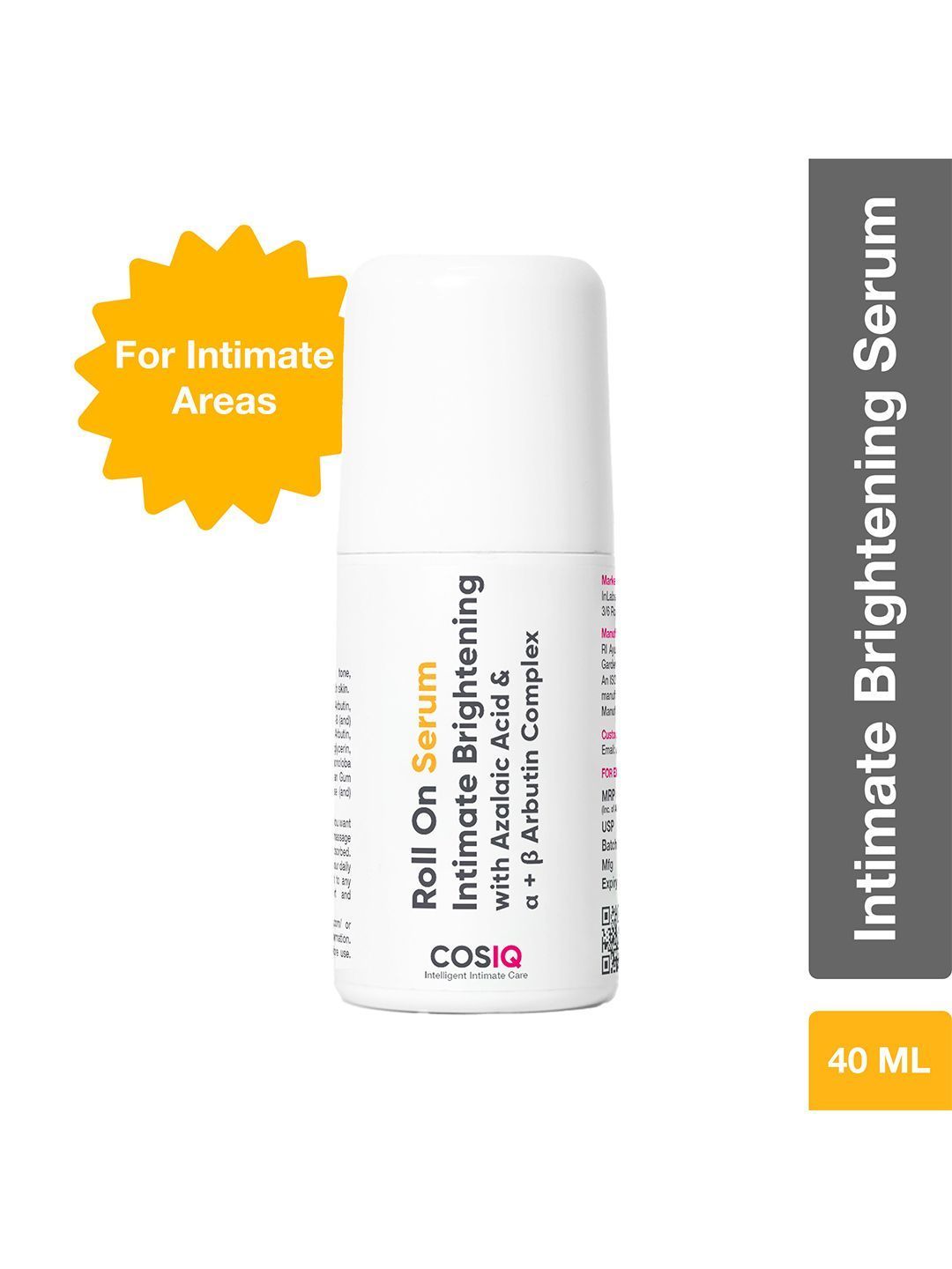 CosIQ Intimate Brightening Roll-On Serum - 40 ml