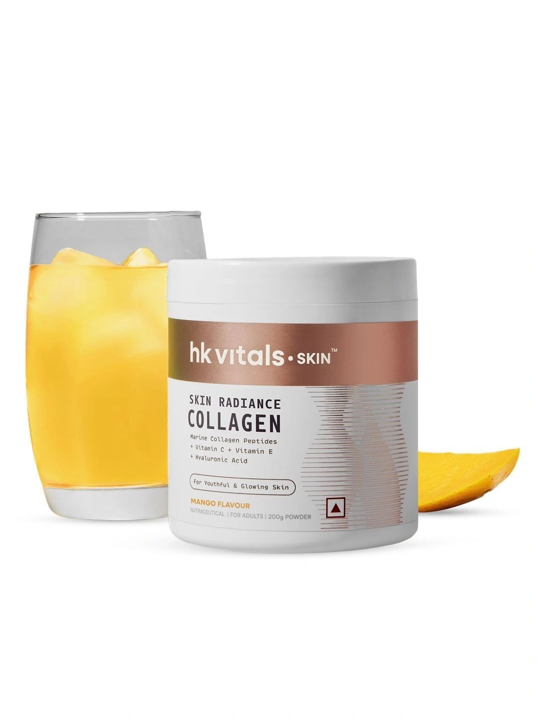 HK VITALS Skin Radiance Collagen Powder - Marine Collagen - Mango Flavour - 200g