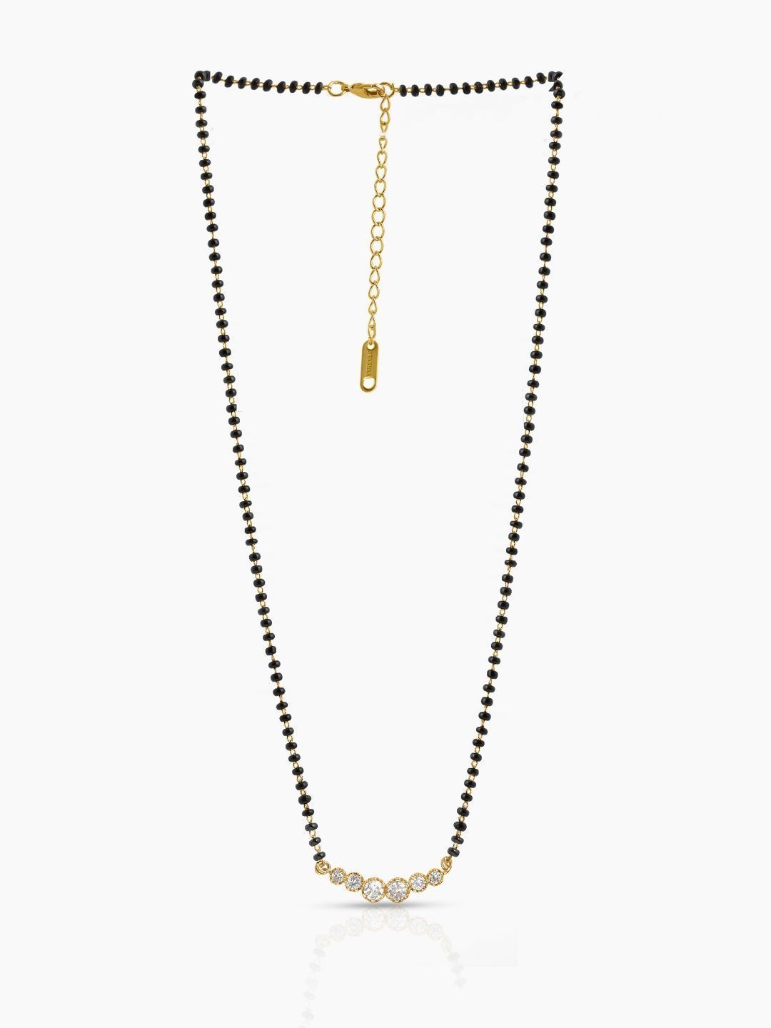 SWASHAA Gold-Plated Zircon Mangalsutra