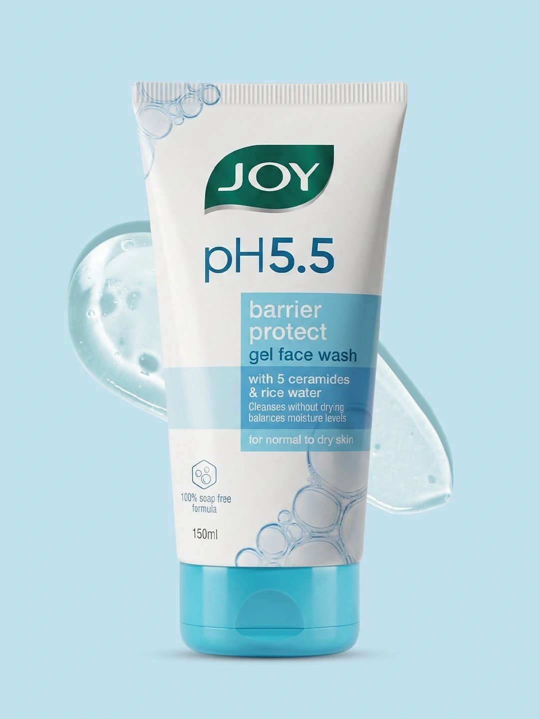 JOY pH 5.5 Barrier Protect Gel Face Wash With 5 Ceramides & Rice Water 150ml