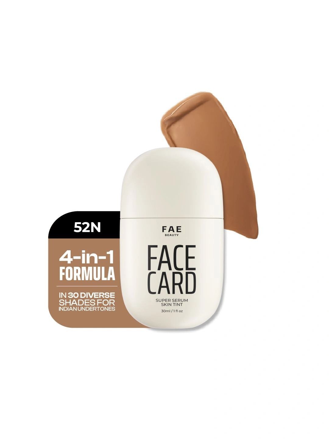 Buy FAE BEAUTY Face Card 4 In 1 Super Serum Skin Tint | Lightweight & Dewy | 52N   Neutral -  - Personal Care for Unisex