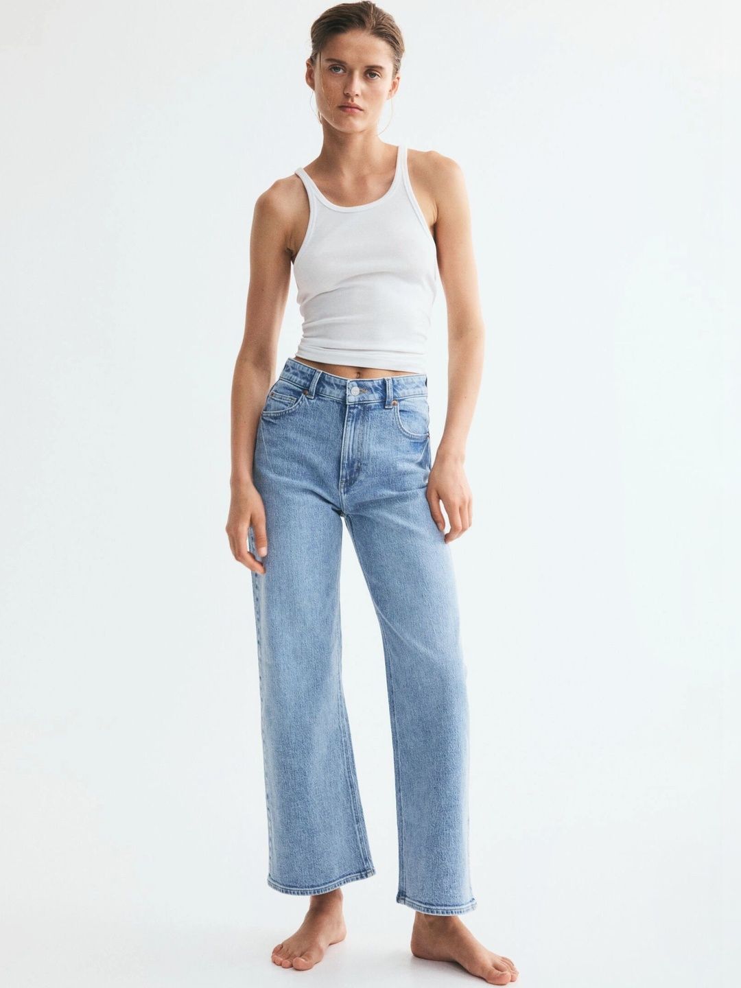 H&M Wide High Waist Jeans