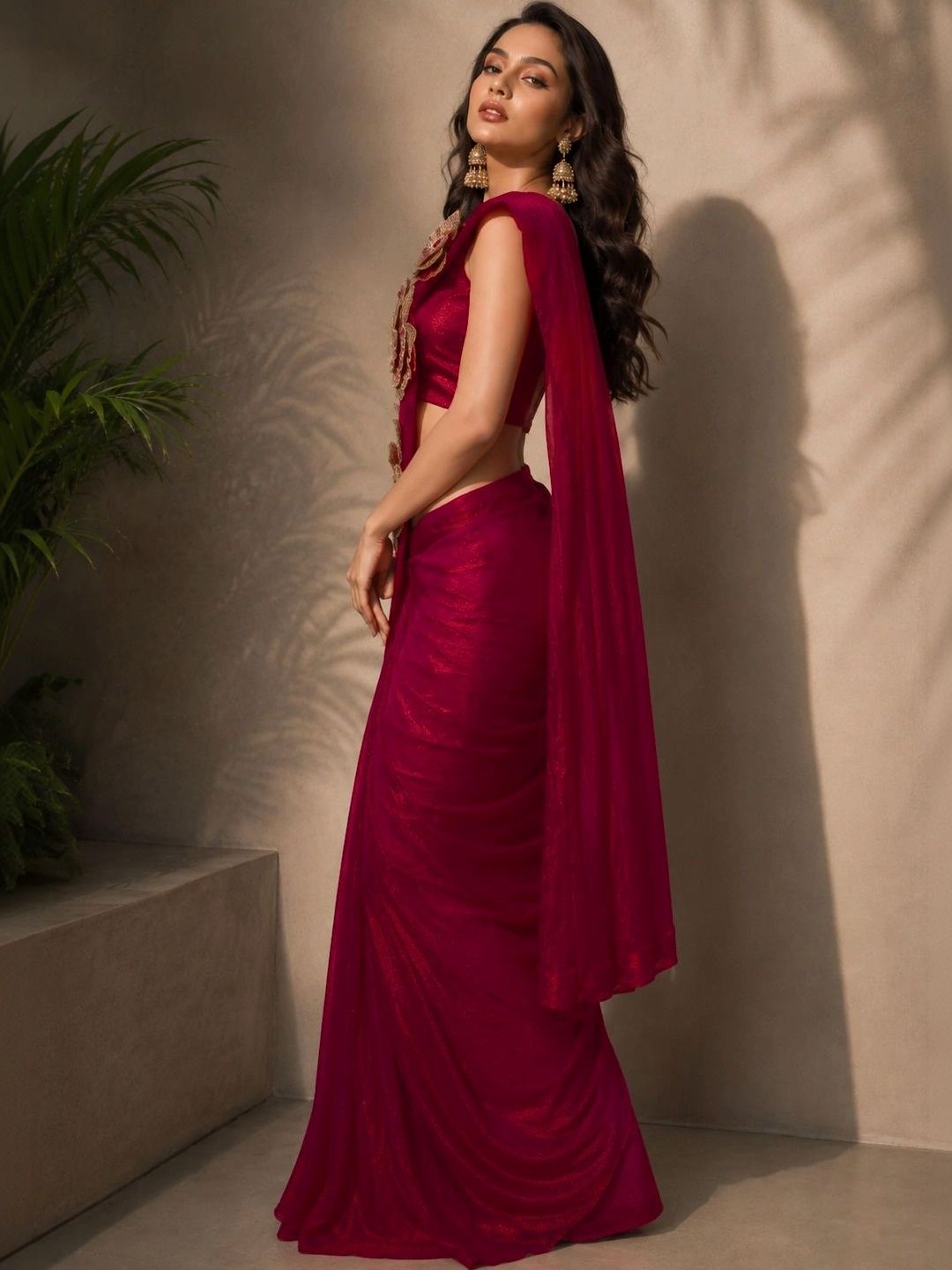 PATLANI STYLE Patch Embroidered Ready to Wear Saree