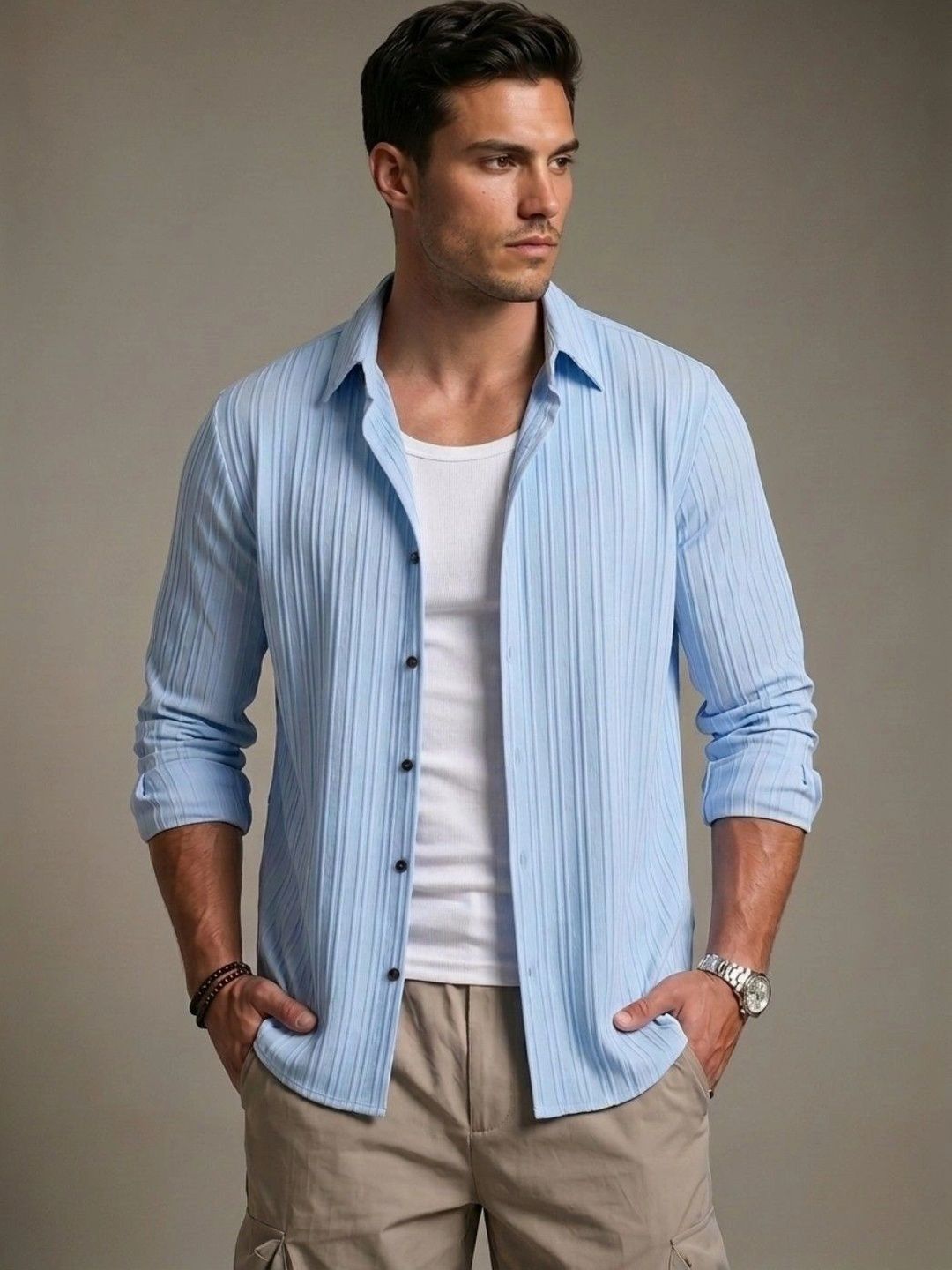 glitchez Men Classic Casual Shirt