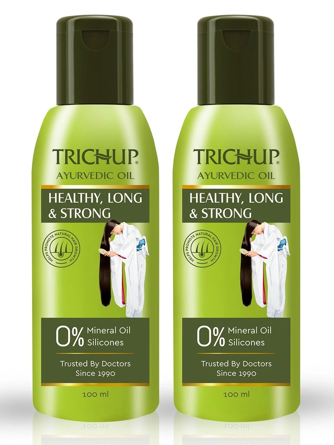 TRICHUP Set Of 2 Healthy Long & Strong Hair Oil - 100 ml Each