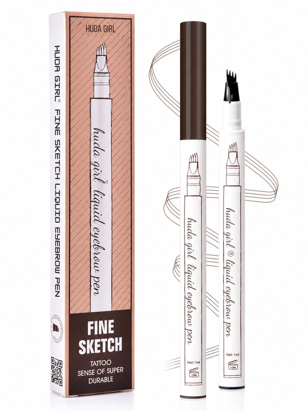 Huda Girl Micro Precision Browfill Eyebrow Pen - 1.1 g - Brown