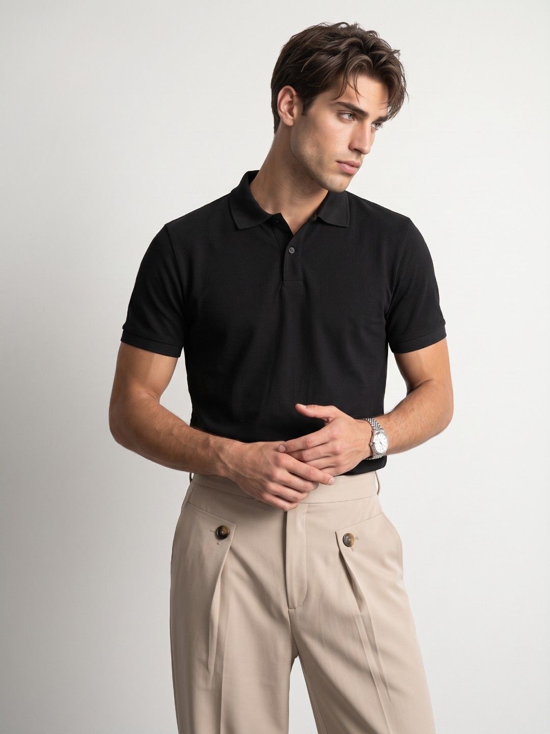 OvrWrk Polo Collar Regular Fit T-shirt