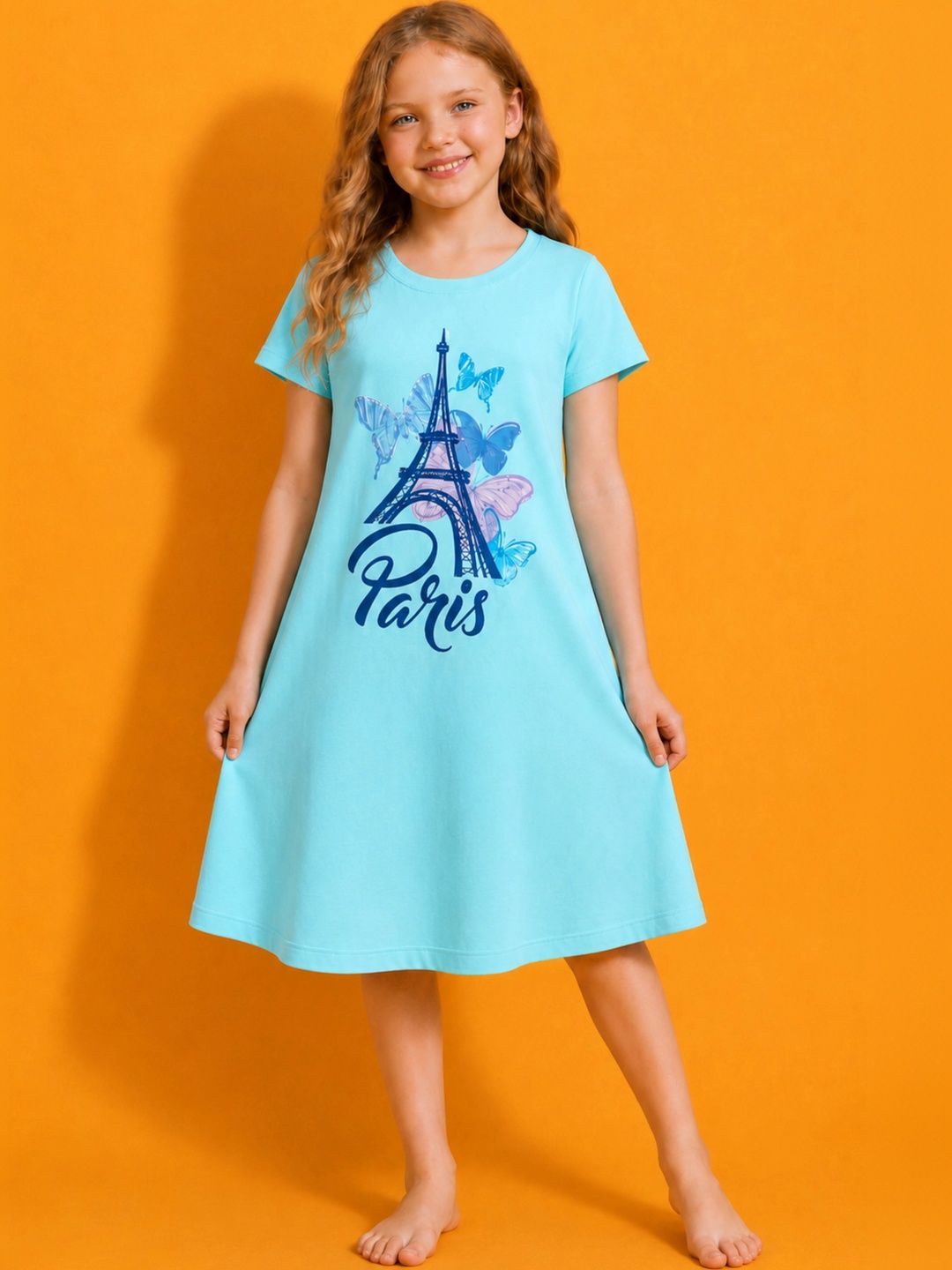Girls Printed Nightdress