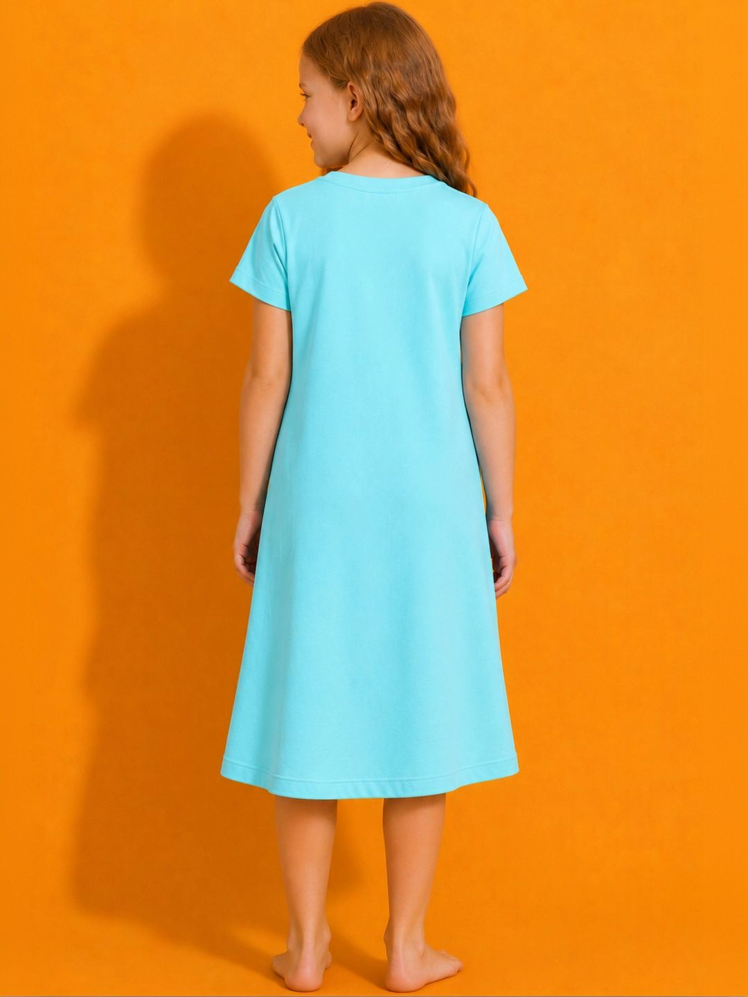 Girls Printed Nightdress 4