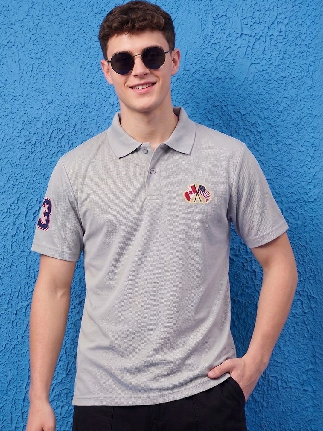 AIN6 Men Polo Collar T-shirt