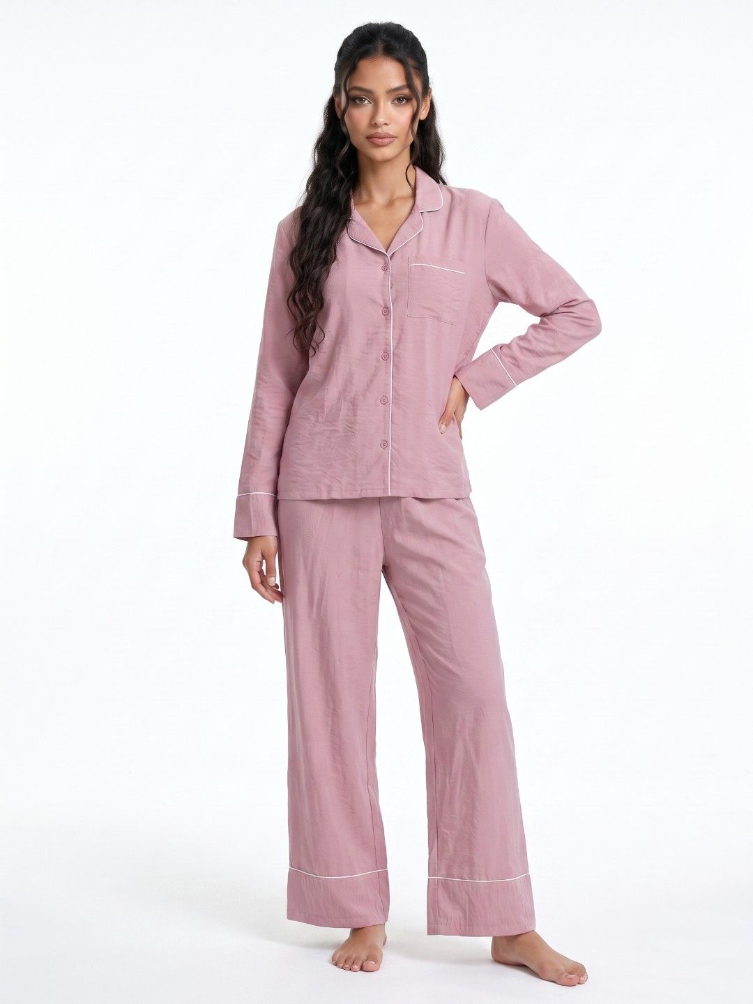 Lapel Collar Night suit 2