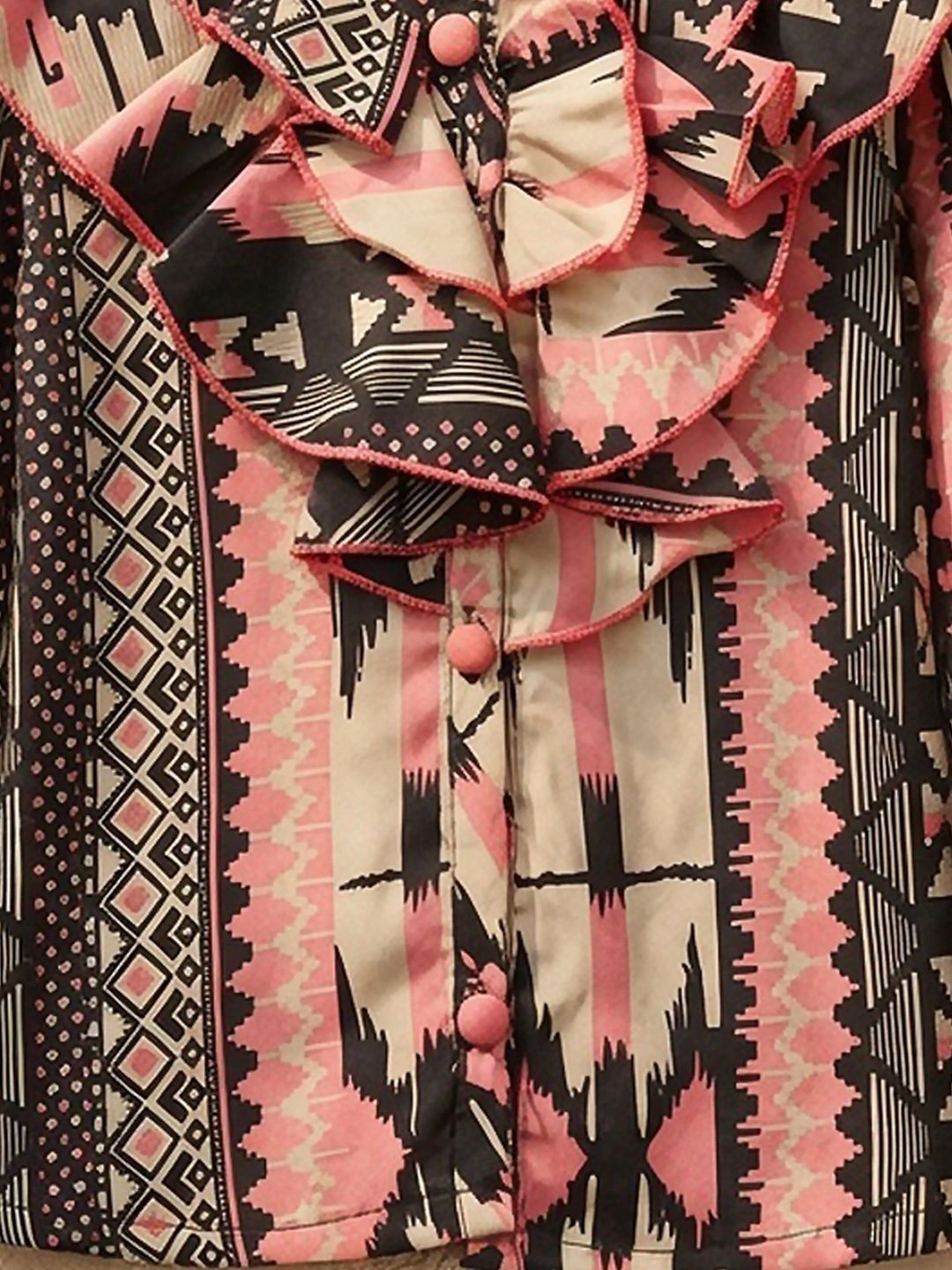 Print Ruffles Ethnic Top 5
