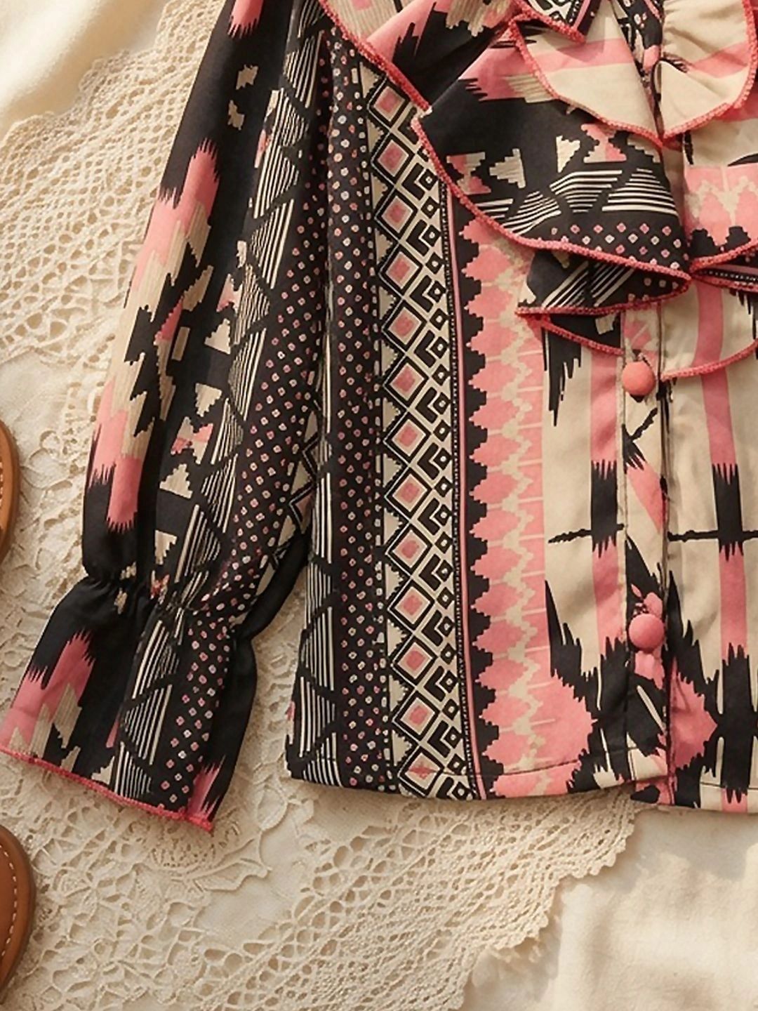 Print Ruffles Ethnic Top 6