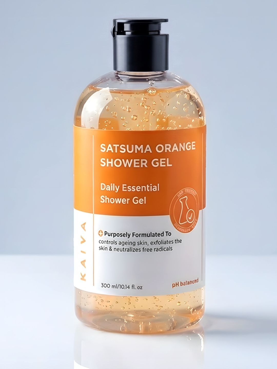 KAIVA Satsuma Orange Citrus Blossom Shower Gel For Hydrating & Exfoliating - 300 ml