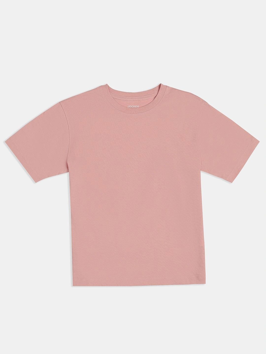 Jockey Girl's Super Combed Cotton Solid Short Sleeve T-Shirt - RG02