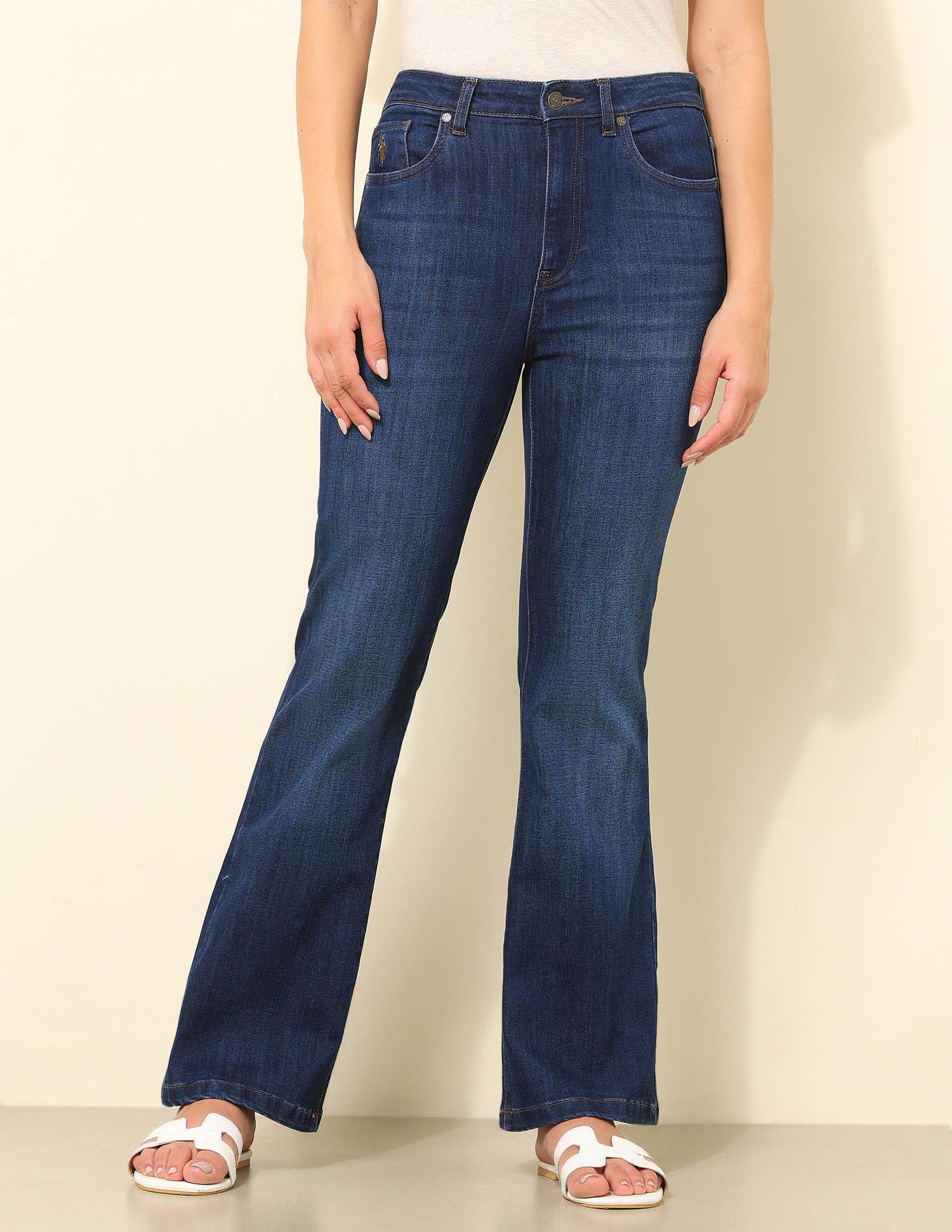 Bootcut High-Rise Light Fade Stretchable Jeans 6