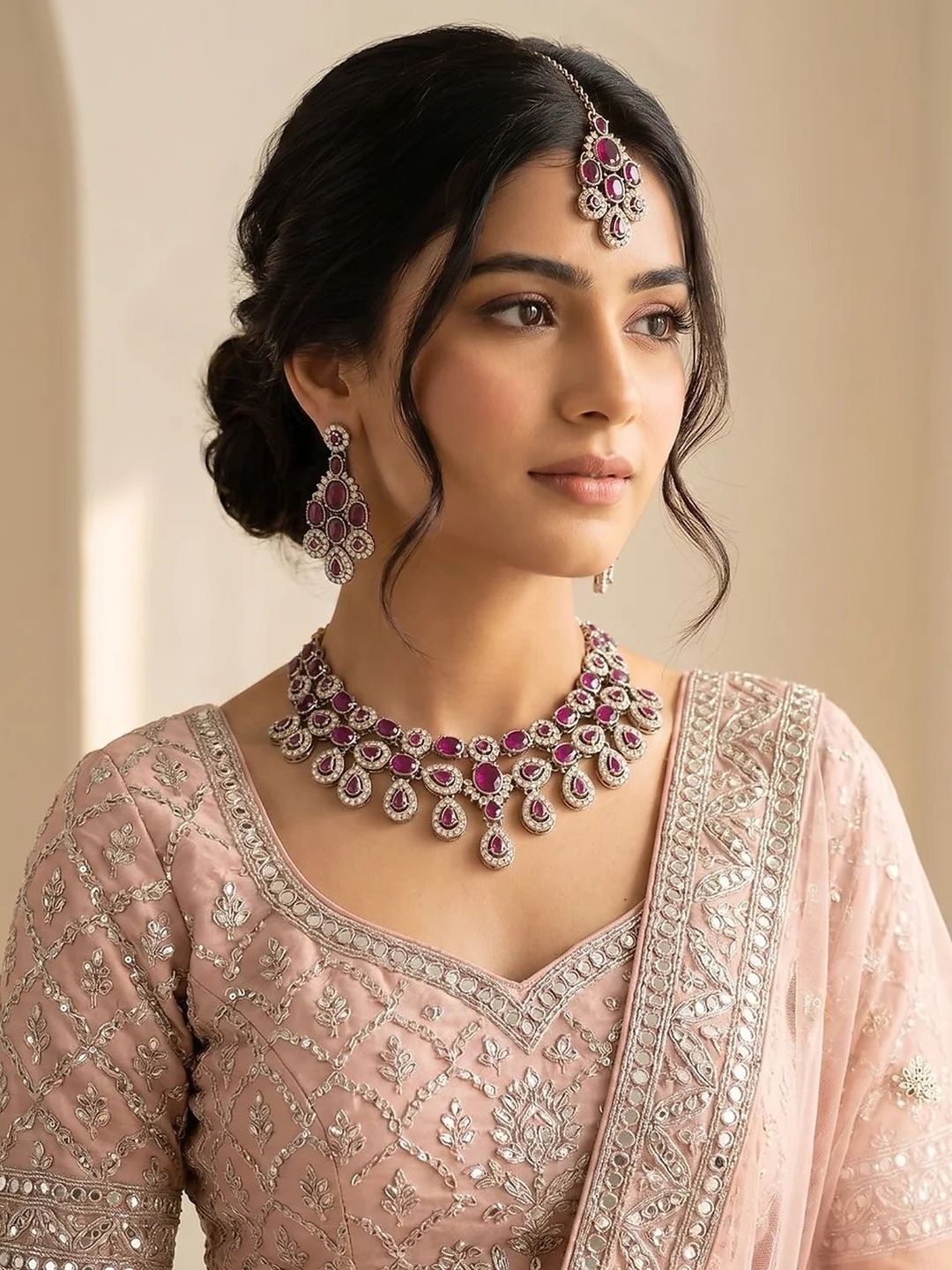 Buy I Jewels Artificial Stones Studded Jewellery Set -  - Accessories for Women