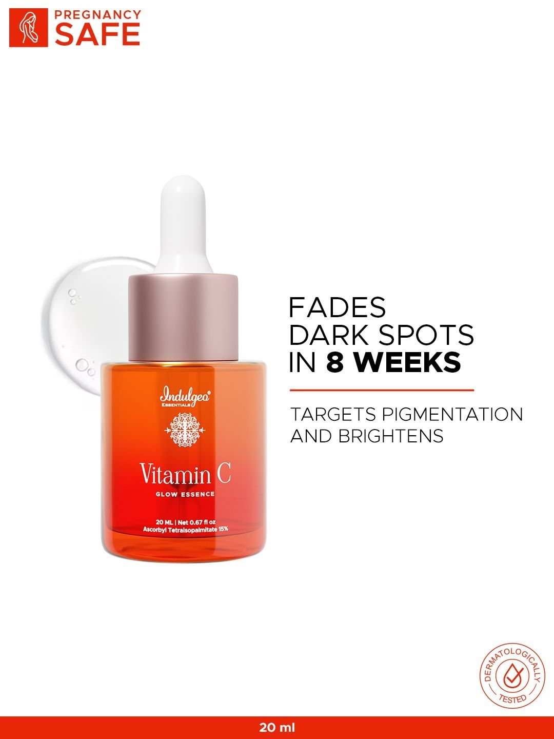 Indulgeo Essentials 15% Vitamin C Glow Essence Face Serum - 20 ml