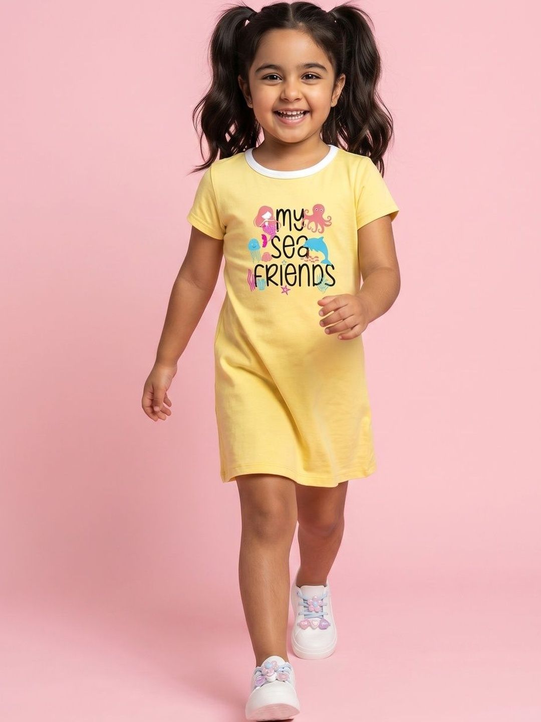 Nauti Nati Print A-Line Dress