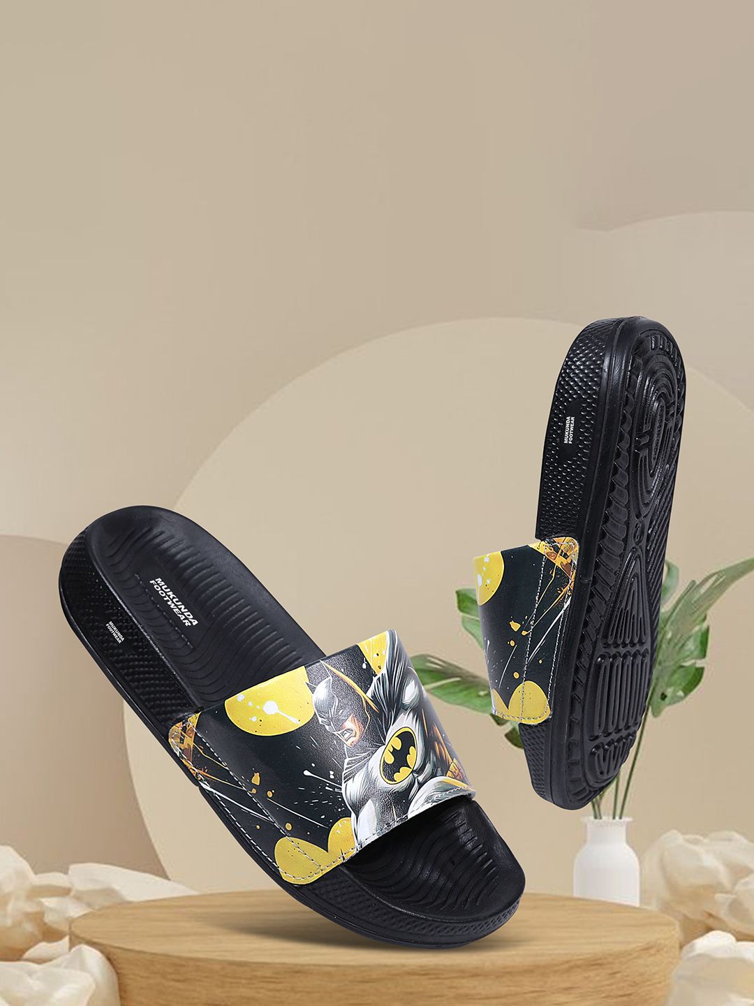 MUKUNDU Unisex Kids Printed Sliders