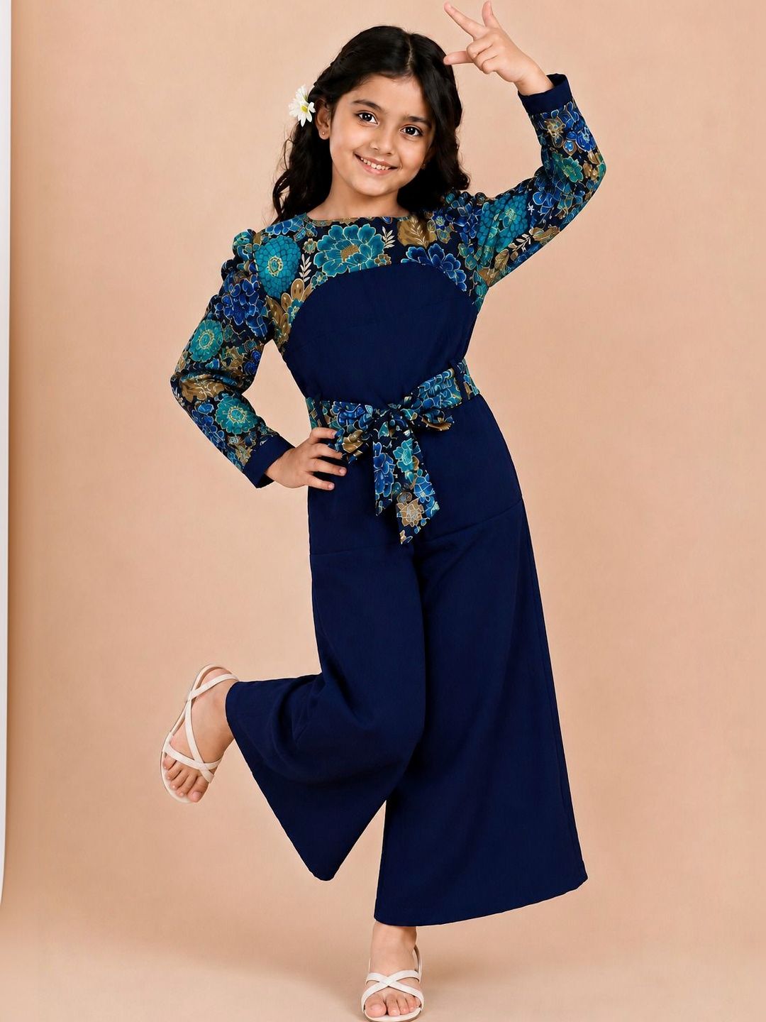 Girls Printed Basic Jumpsuit 5