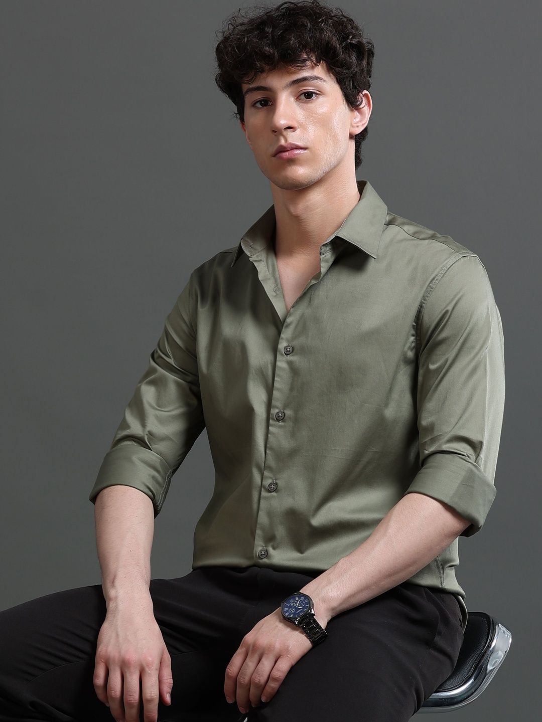 British Club Men Smart Slim Fit Casual Shirt