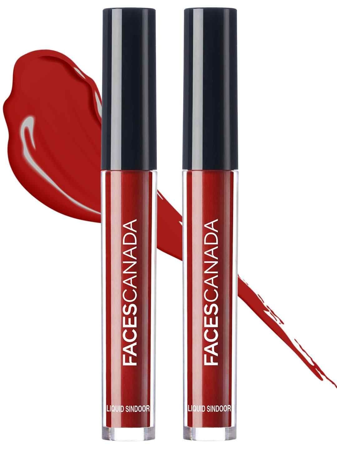 FACES CANADA Set Of 2 Highly Pigmented Liquid Sindoor - 2.5 ml Each - Maroon