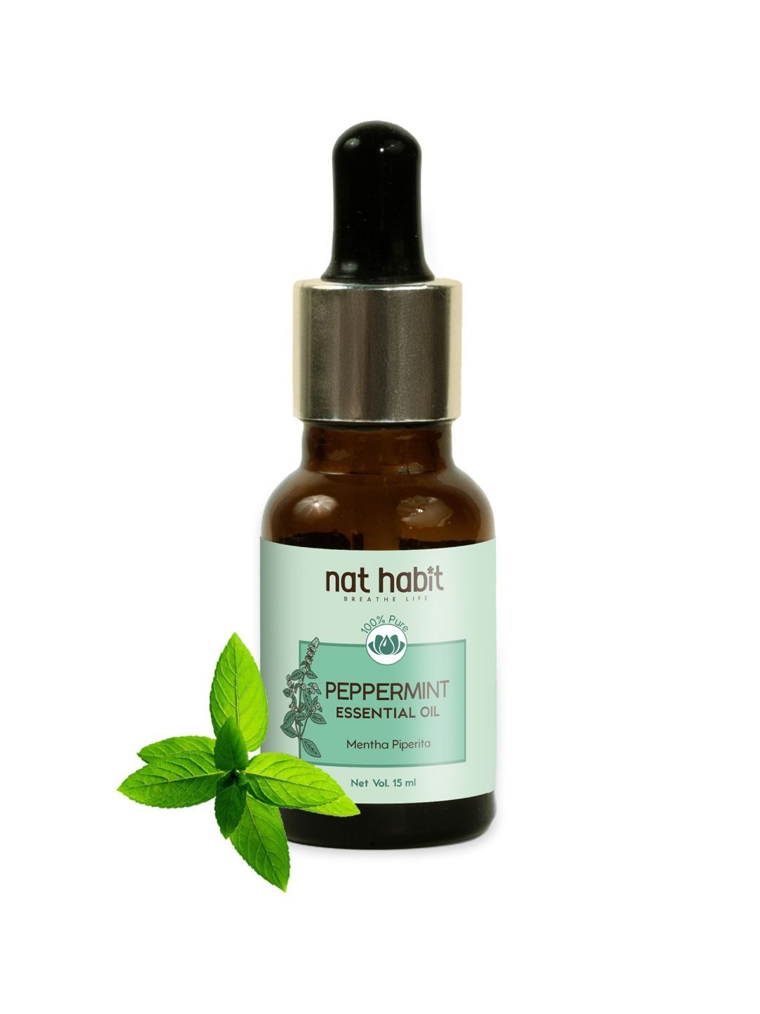 Nat Habit 100% Pure Peppermint Essential Oil to Relieves Joint Aches - 15 ml