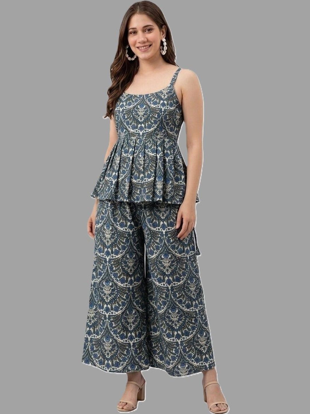 Moirai Ethnic Motifs Print Maxi Dress
