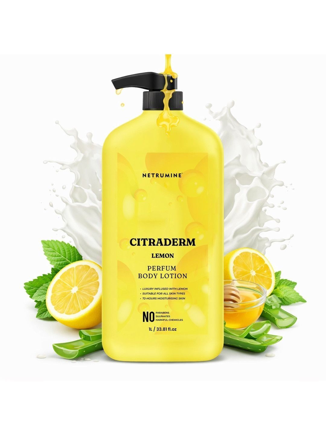 NETRUMINE Citraderm Lemon Perfume Body Lotion with Lemon - 1L