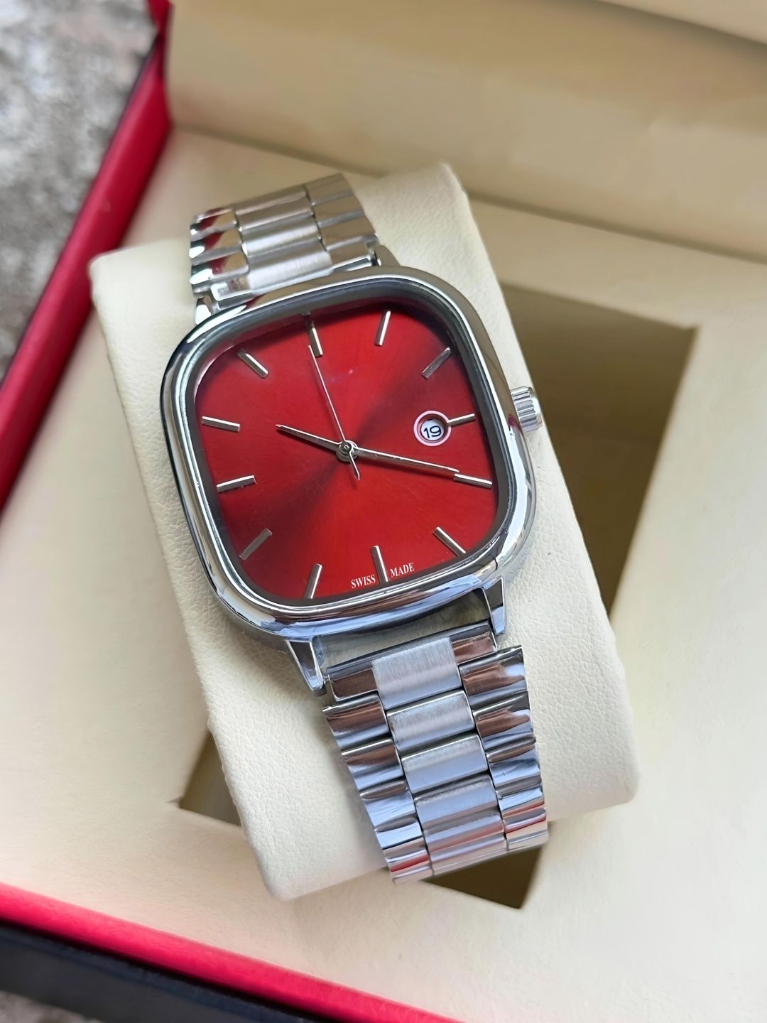 Moda Rapido Men Brass Dial & Stainless Steel Bracelet Style Straps Analogue Multi Function Watch M R