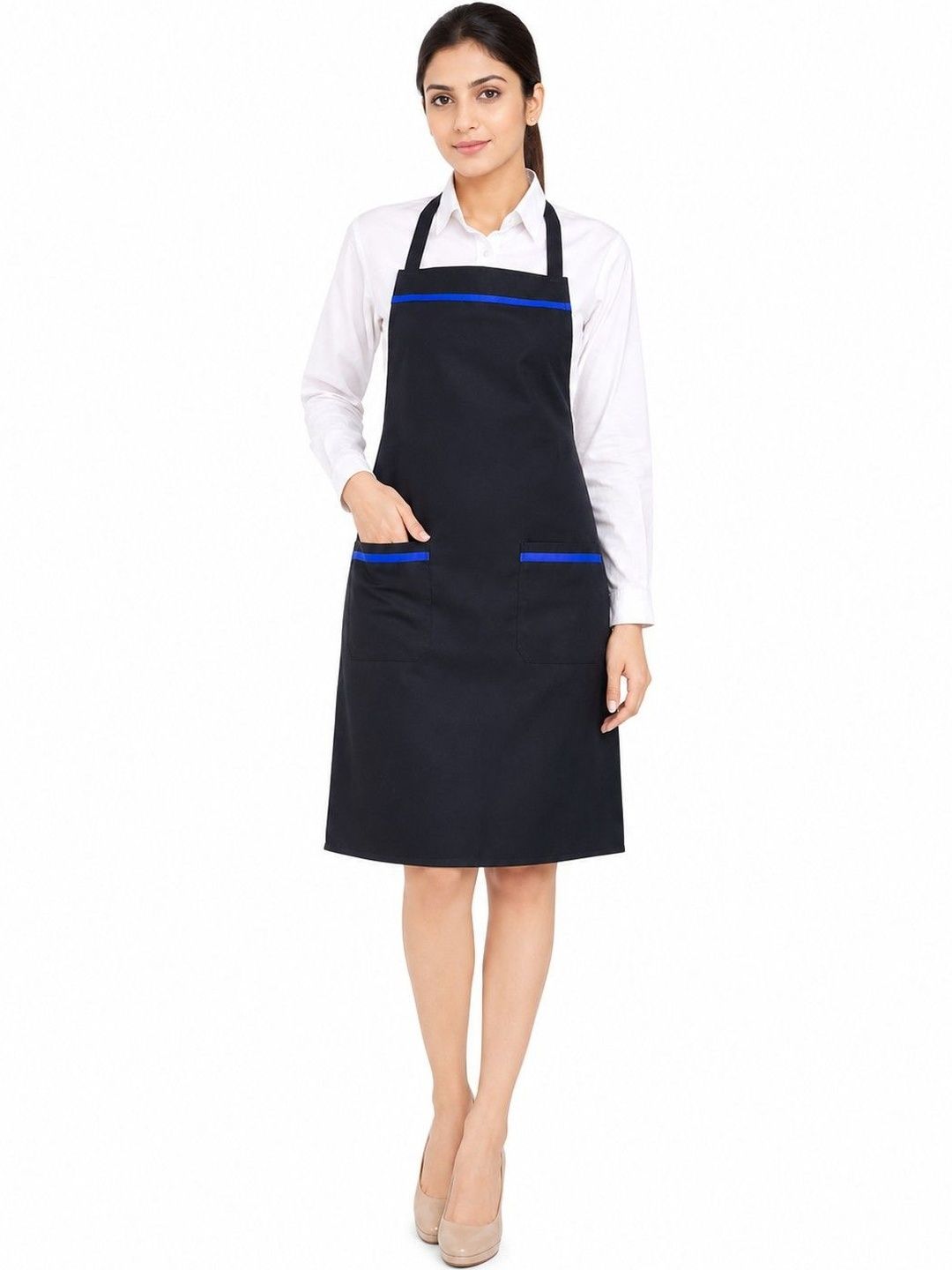 SWITCHON Black & Blue Waterproof Kitchen Apron