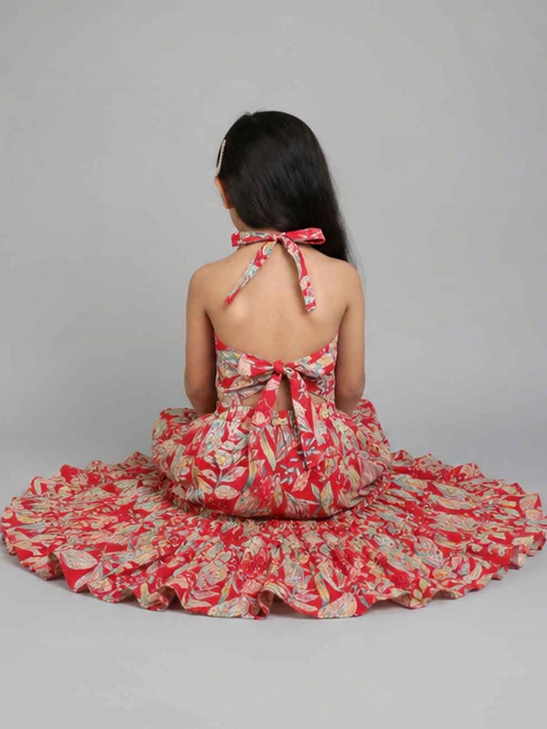 Girls Printed Ready to Wear Lehenga & 2