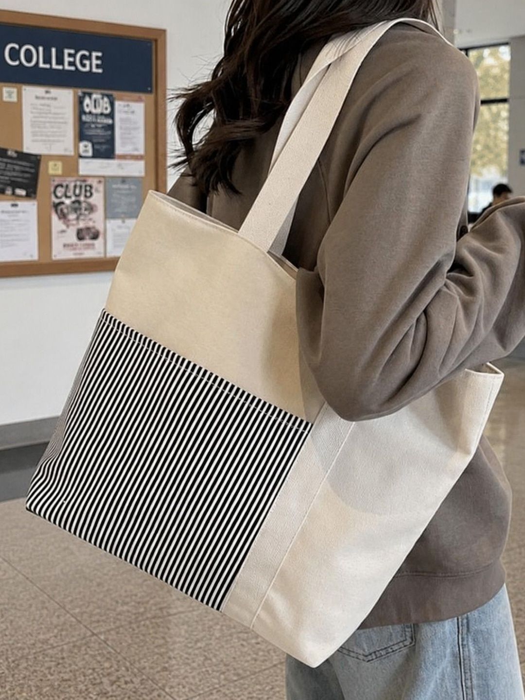 the sack co Colourblocked Tote Bag
