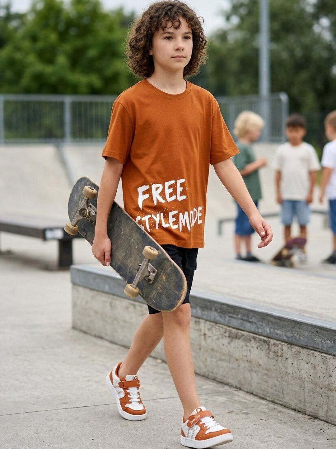 CODEZ Boys Typography Printed T-shirt