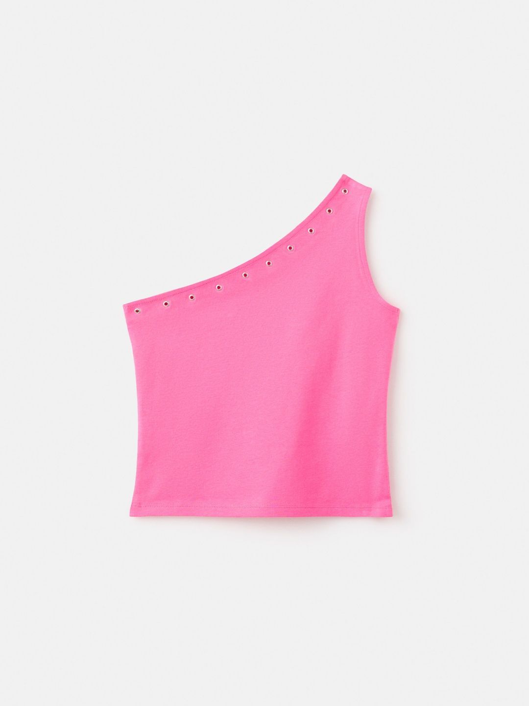 One Shoulder Cotton Tank Top 2