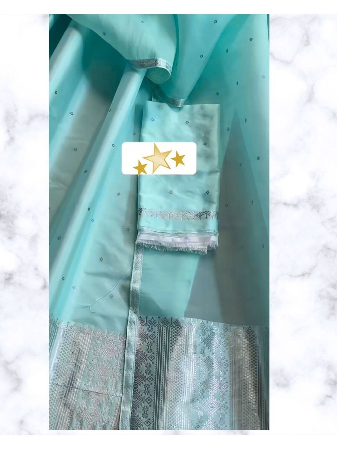 Woven Design Zari Art Silk Mekhela Chador Saree 3