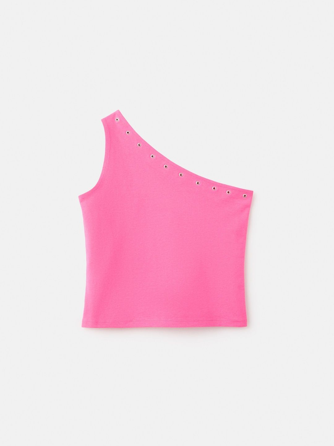 One Shoulder Cotton Tank Top